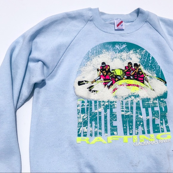 90s White Water Rafting Pullover Sweatshirt - Picture 4 of 4